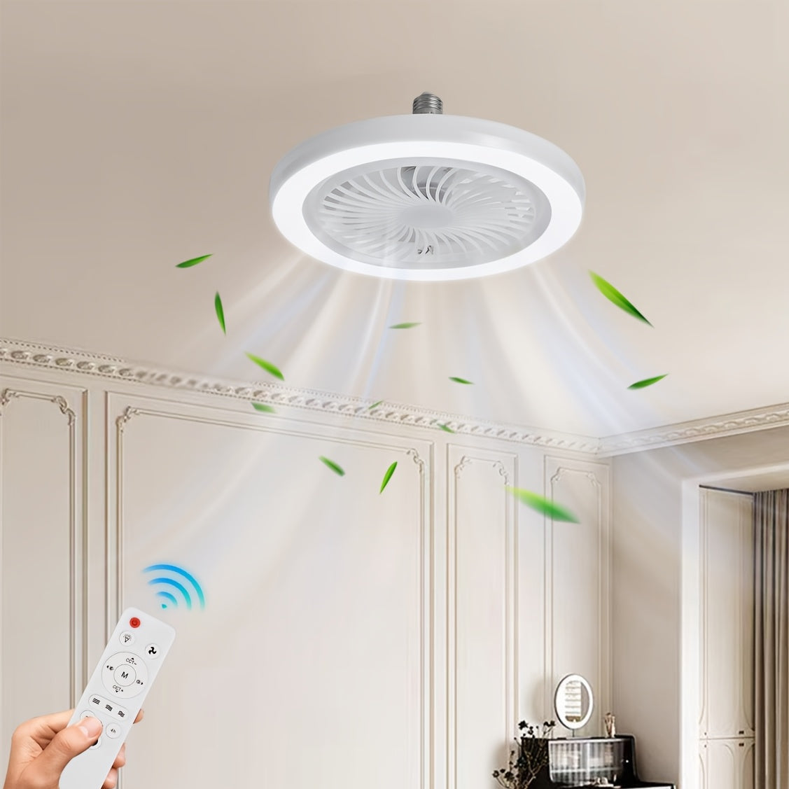 Lampada Ventilatore LED Smart – Dimmerabile e Silenziosa