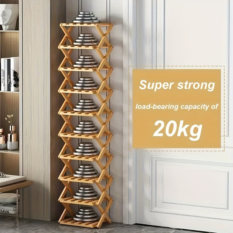 Scarpiera Smart in Bambù – Compatta e Pratica per Ogni Ingresso