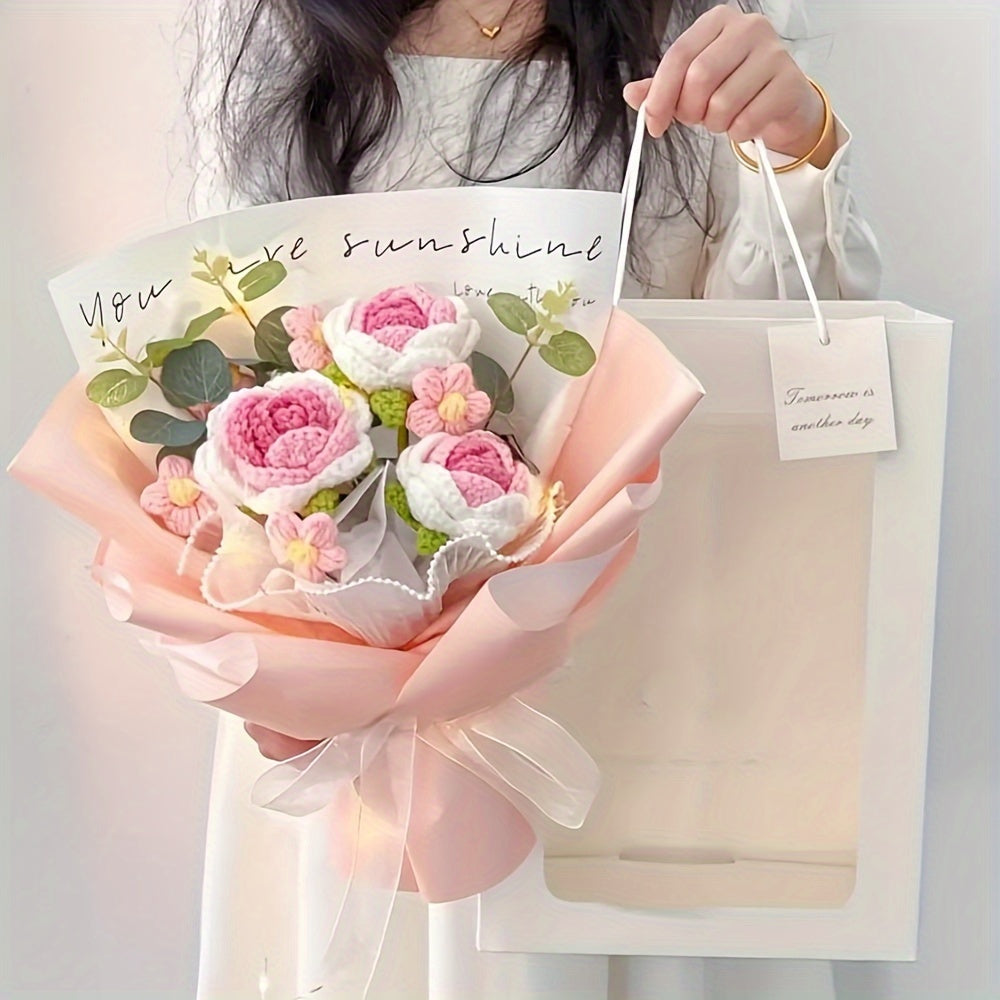 Bouquet di Fiori All'Uncinetto Fatto a Mano – Il Regalo Perfetto per la Festa della Mamma