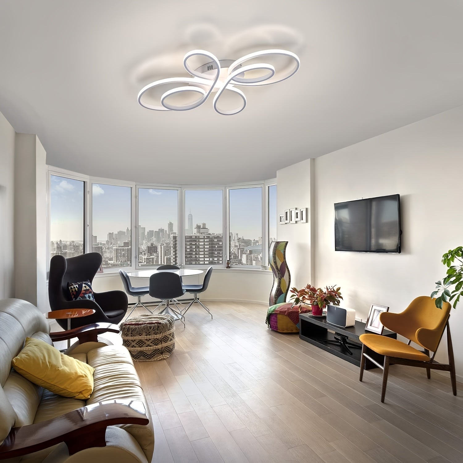 Lampada da soffitto LED 90W – Grande diametro e dimmerabile