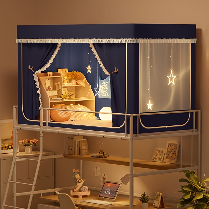 StarryBunk Letto a Castello Regolabile - Accogliente e Protetto con Zanzariera
