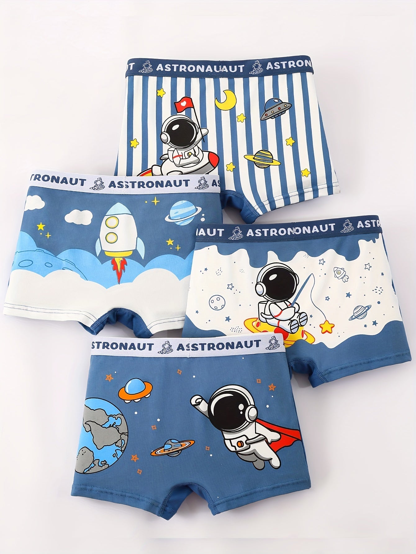 Set di Biancheria Intima Spaziale per Bambini - Comfort per Giovani Astronauti