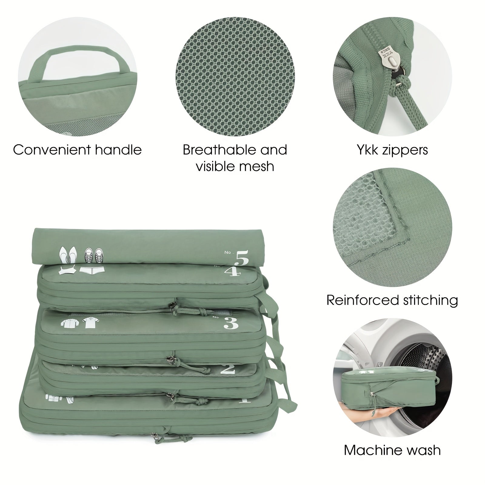 TravelSmart Set di Organizer da Viaggio Compressi – Soluzione Efficiente per i Bagagli