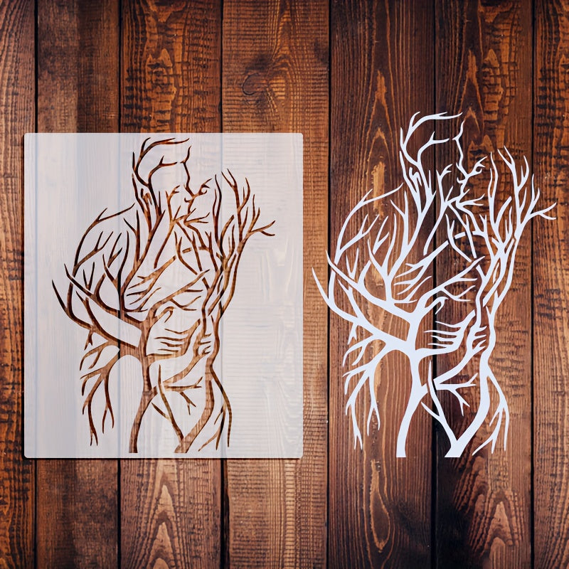 LoveTree Stencil – Creativo e Versatile per Arte DIY