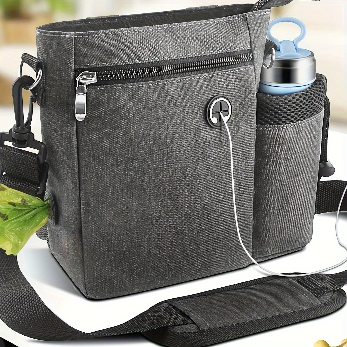 Pouch per Trattamenti per Cani con Porta Bottiglia – Borsa Regolabile per Allenamento e Attività all'Aperto