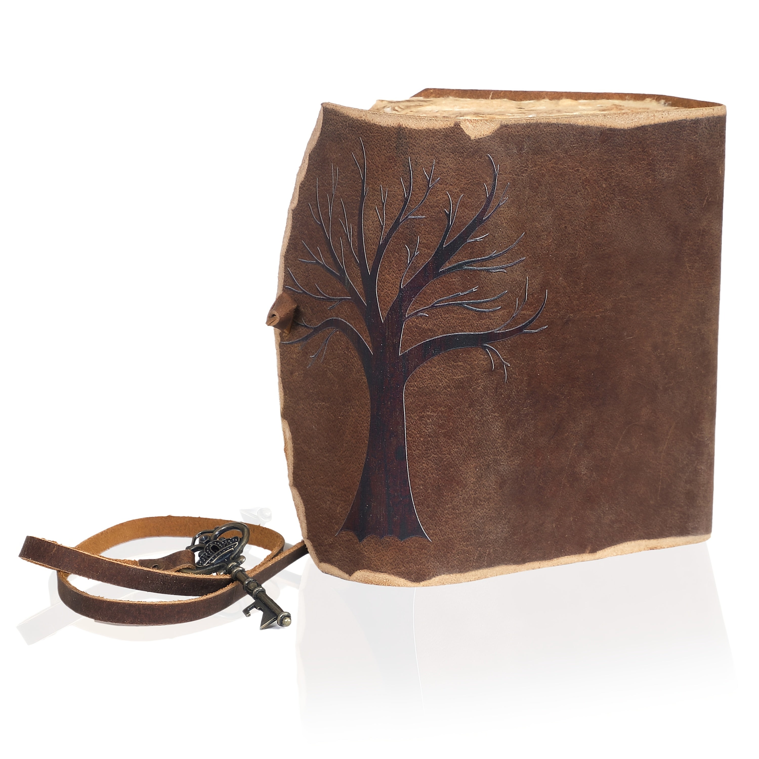 Quaderno Vintage Fatto a Mano con Aspetto in Pelle e Chiusura a Chiave – Per Spiriti Creativi