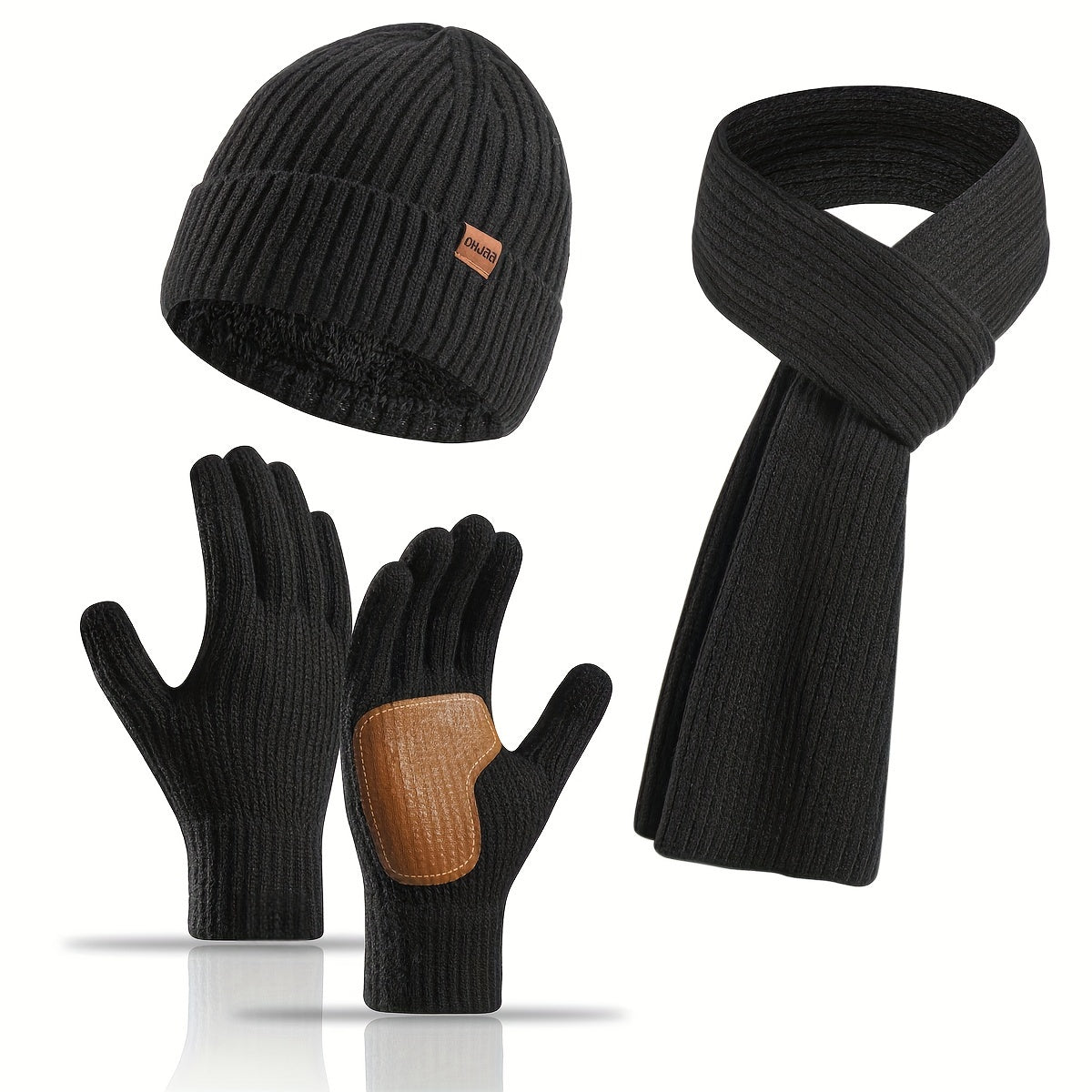 Set Invernale Allegro - Cappello, Sciarpa e Guanti per Coppie