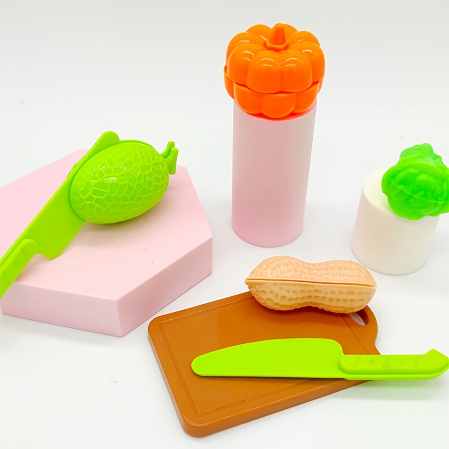 Set Educativo di Taglio con Cibo, Frutta e Verdura – Perfetto per l'Apprendimento Precoce e il Gioco di Ruolo
