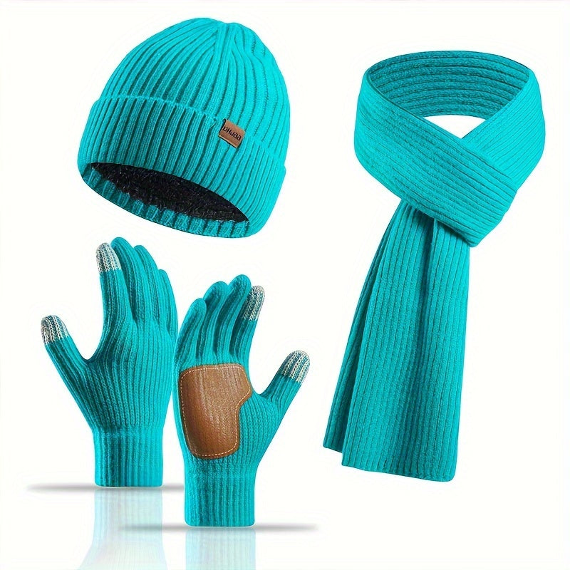 Set Invernale Allegro - Cappello, Sciarpa e Guanti per Coppie