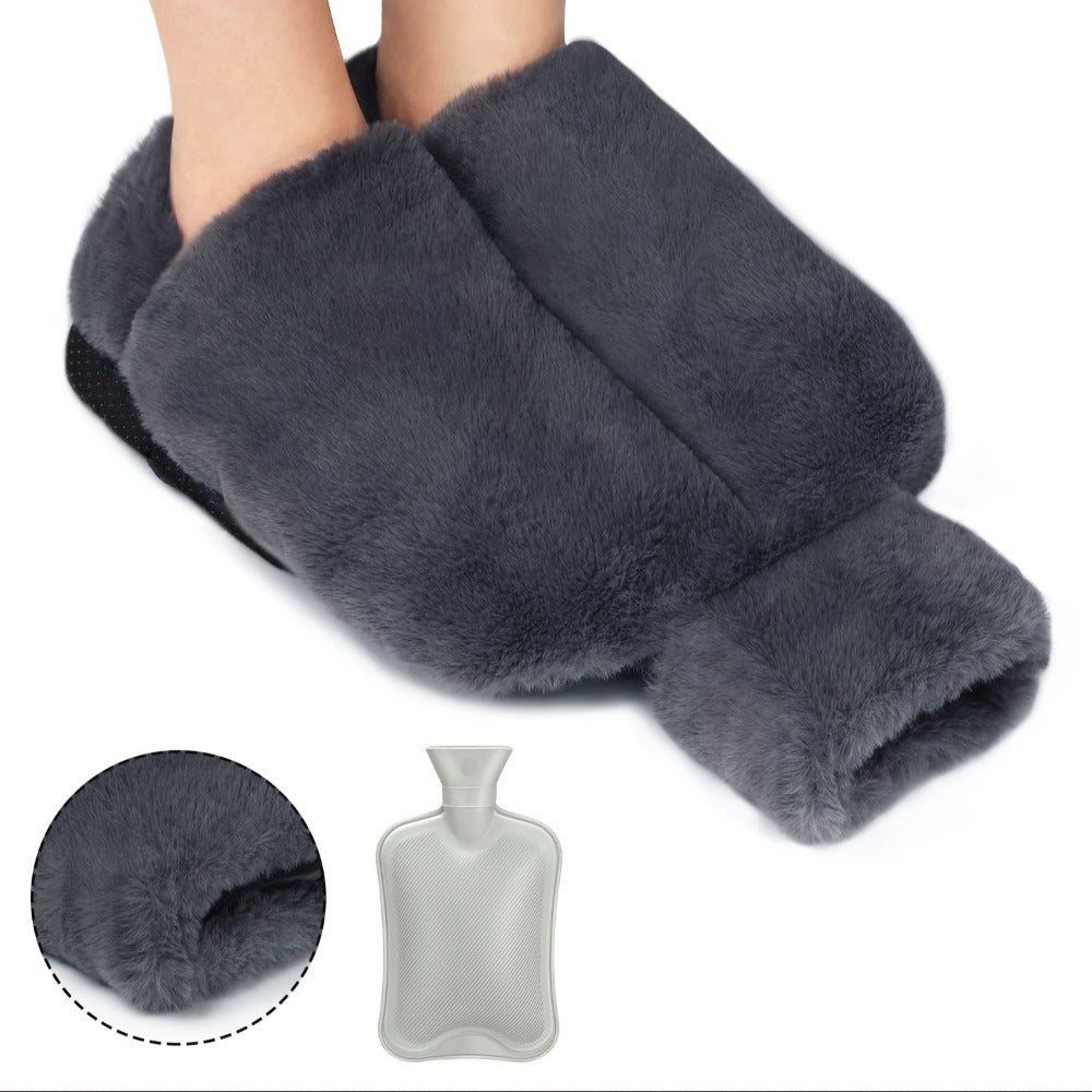 CozyHeat Bottiglia dell'Acqua Calda – Grande e Peluche per Calore Duraturo
