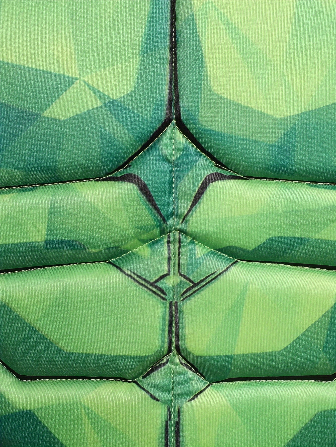 Costume da Supereroe per Bambini – Tuta Verde con Design Muscolare e Maschera