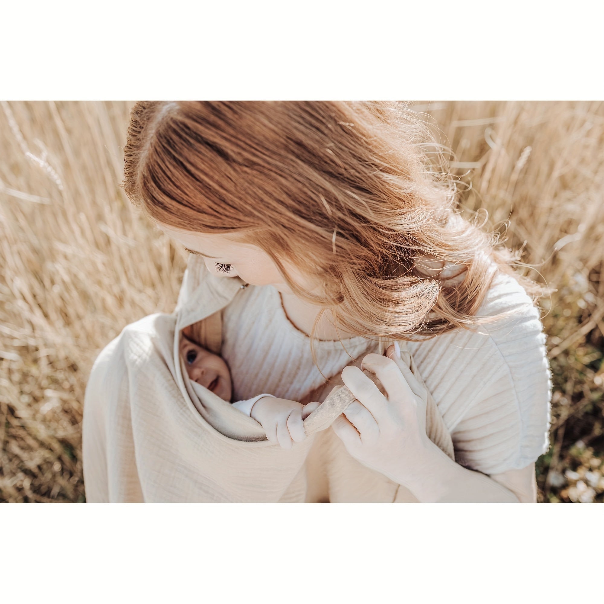 Coperta per Allattamento con Cerchi Duri - Grembiule Multifunzionale per Madri per Allattamento e Seggiolone