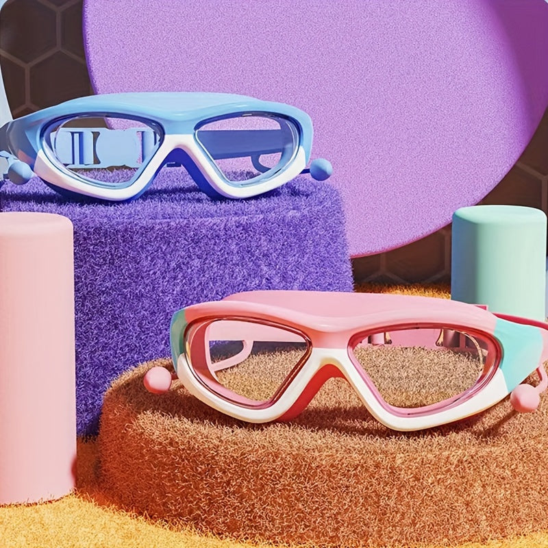 Set di Occhialini da Nuoto e Cuffia per Bambini – Comfort e Protezione Giocosa in Acqua
