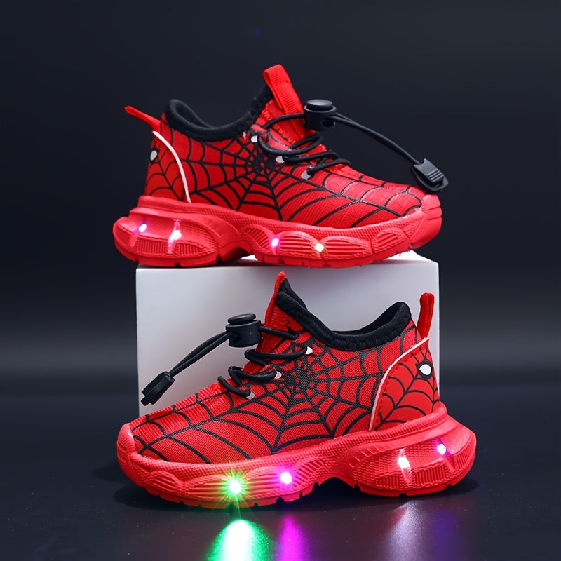 Sneakers LED SpinnenWeb - Avventure Brillanti per Bambini