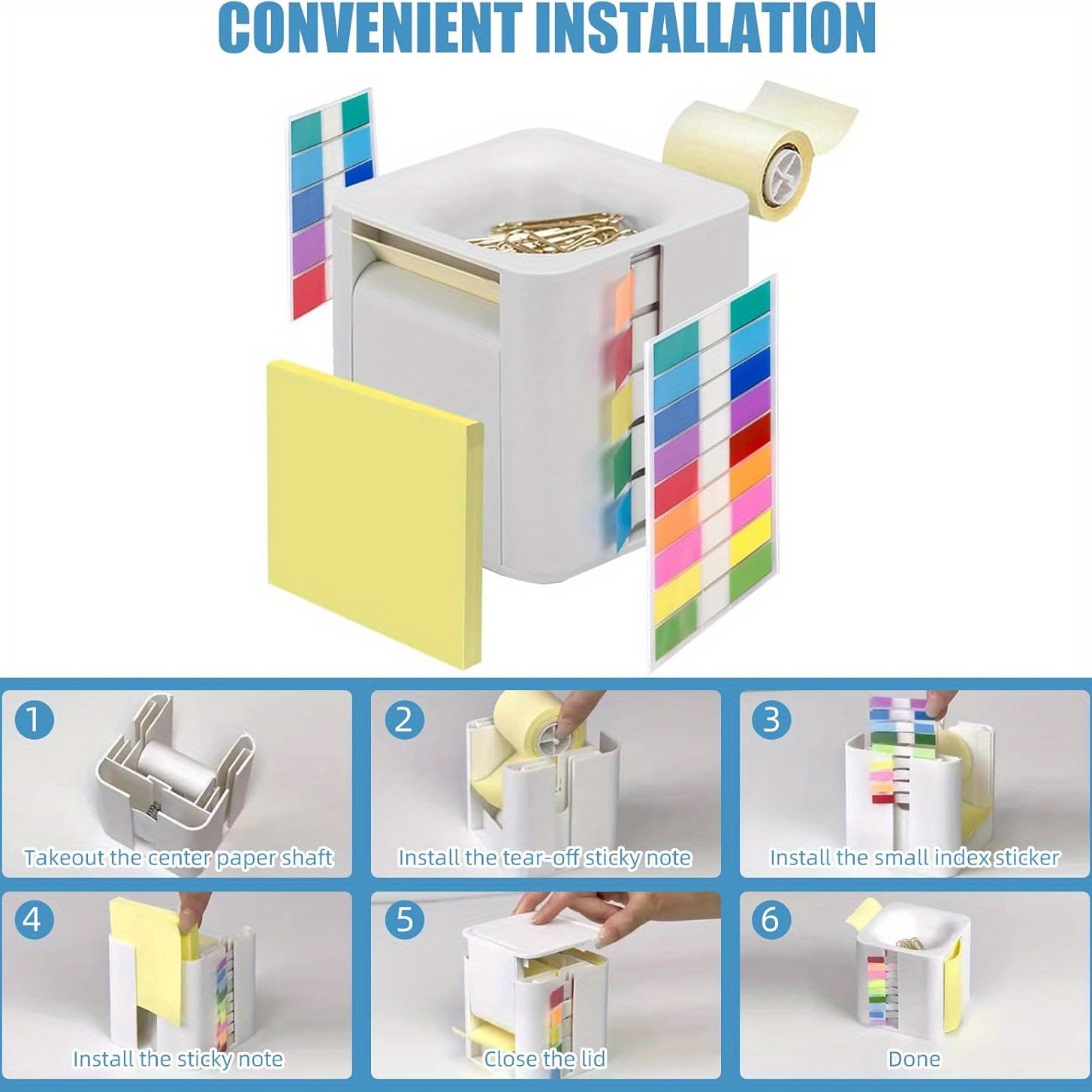 SmartCube Dispenser di Note – Organizzazione Tutto-in-Uno per la tua Scrivania