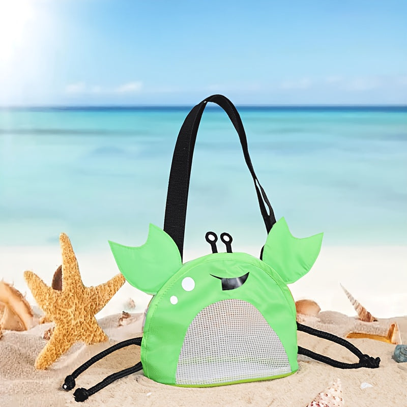 Borsa a Spalla Granchio – Borsa da Spiaggia Giocosa e Leggera per Bambini con Tracolla Regolabile