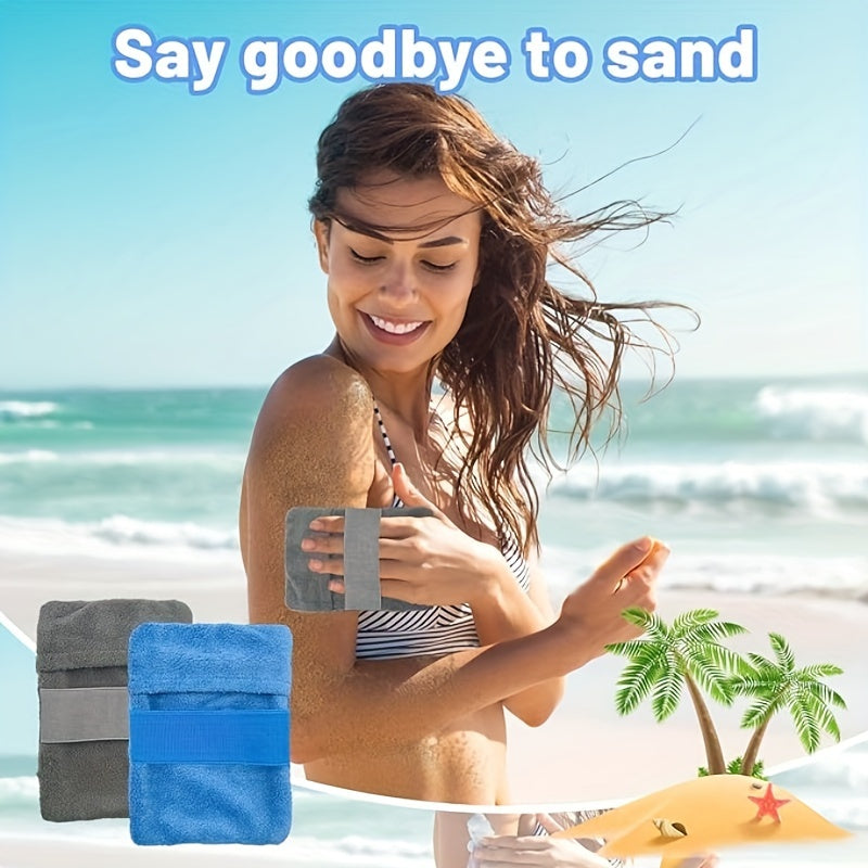 Borsa per Rimozione della Sabbia da Spiaggia – Rimozione Veloce della Sabbia con Fascia Elastica per Spiaggia e Vacanze