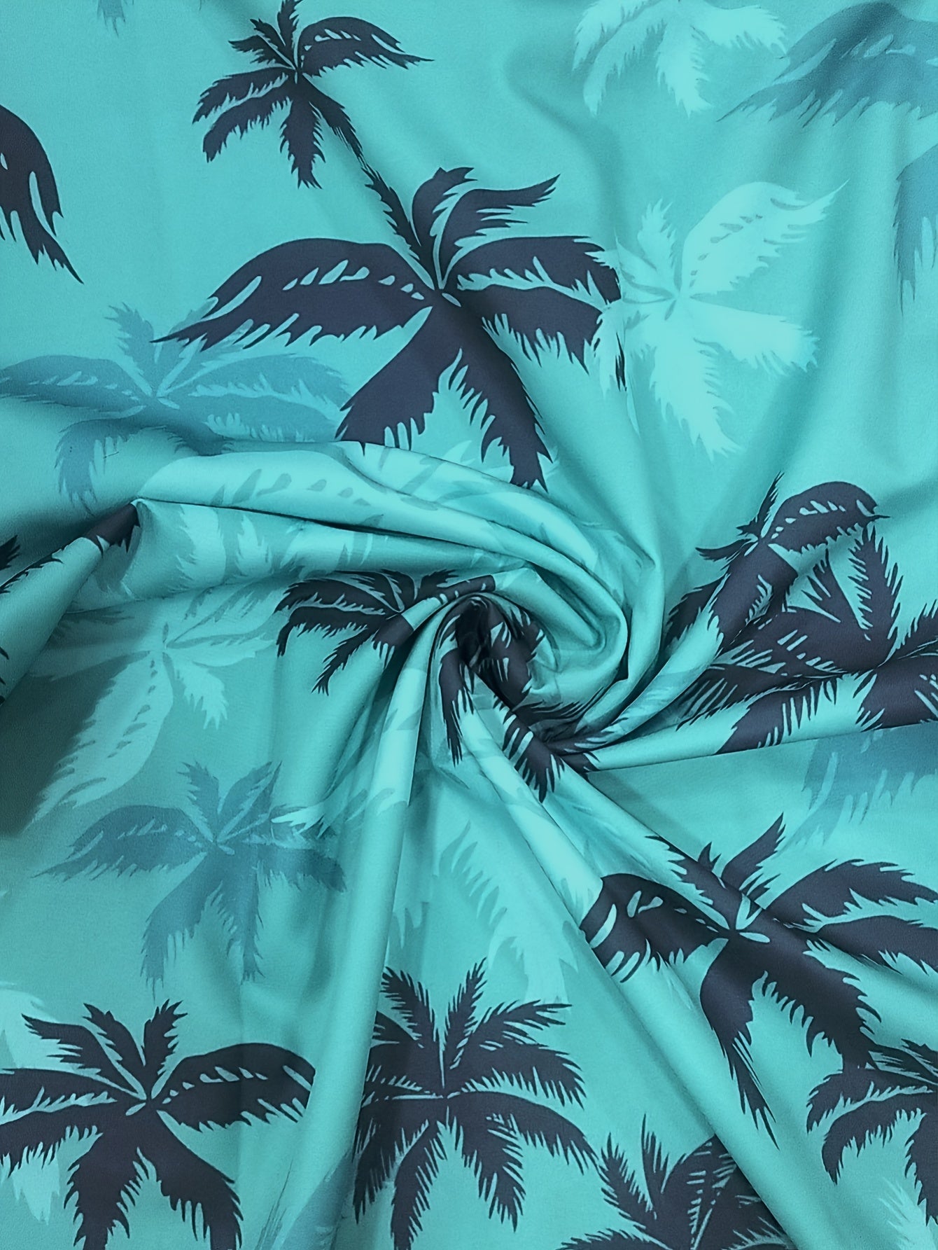 Camicia da Uomo con Stampa di Palme Tropicali – Maniche Corte e Look Casual per le Gite Estive