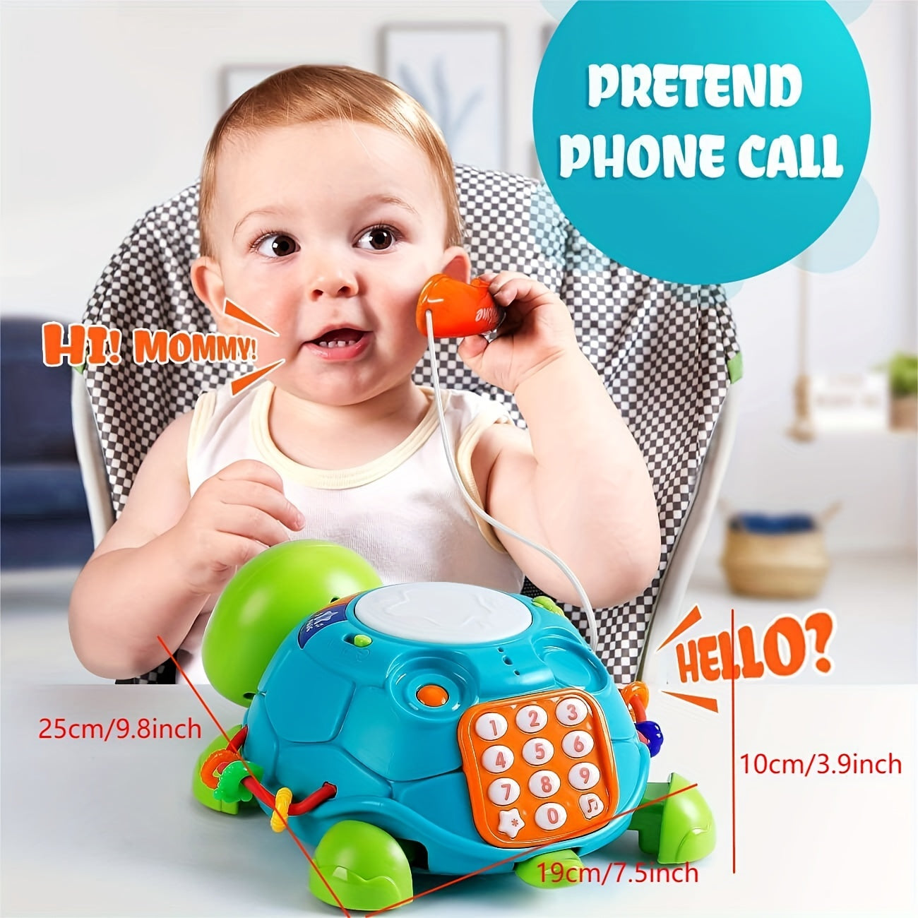 Giocattolo Interattivo a Forma di Tartaruga – Per Imparare e Giocare in Uno