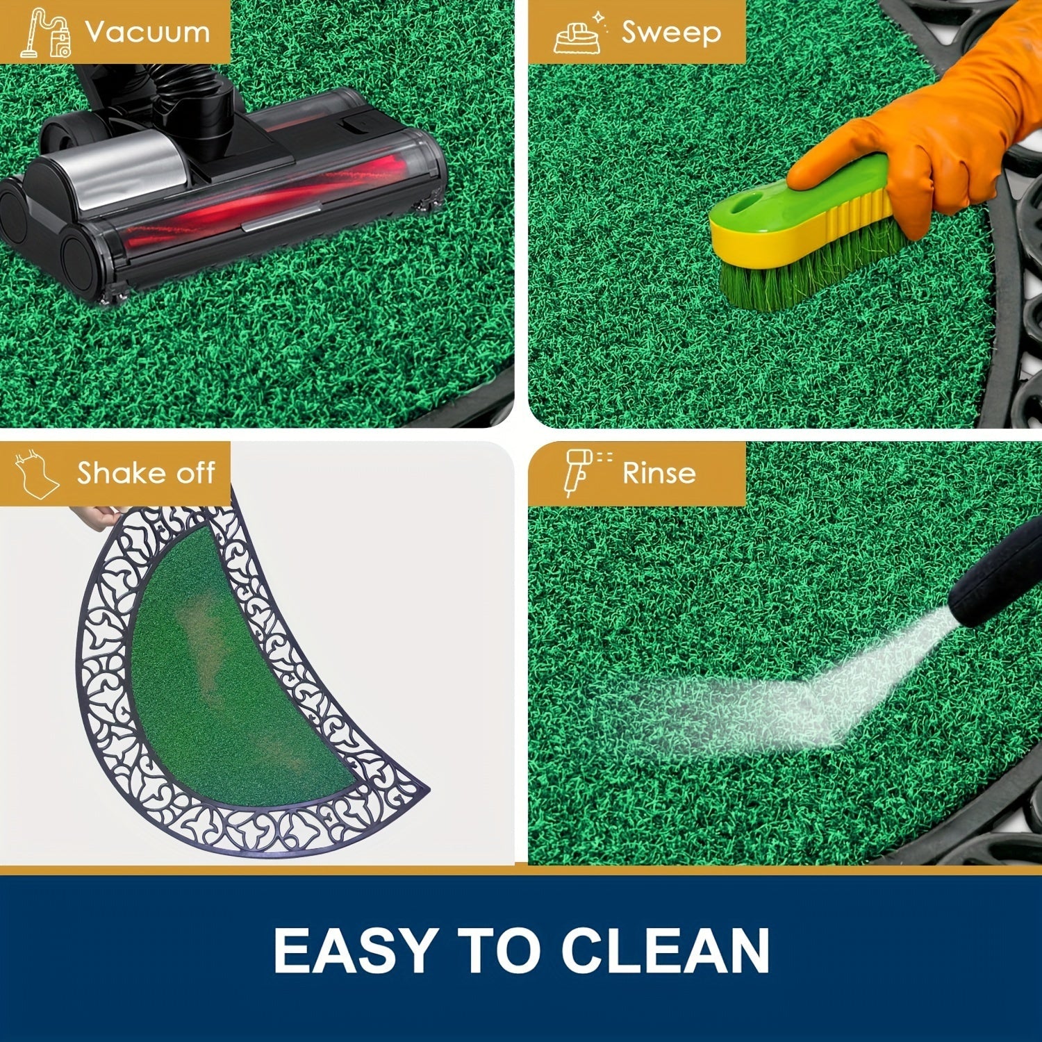 Tappetino in PVC Resistente – Antiscivolo e Assorbente per Porte Grandi