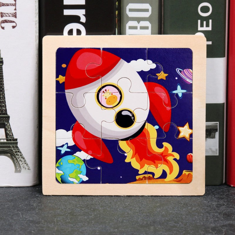 Puzzle di Legno Educativo – Per giovani esploratori