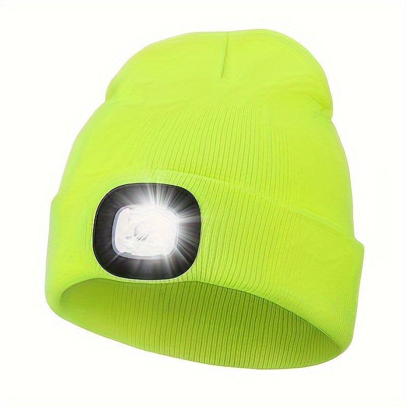 Beanie Unisex con Luce LED – Illuminazione Pratica per Passeggiate Serali