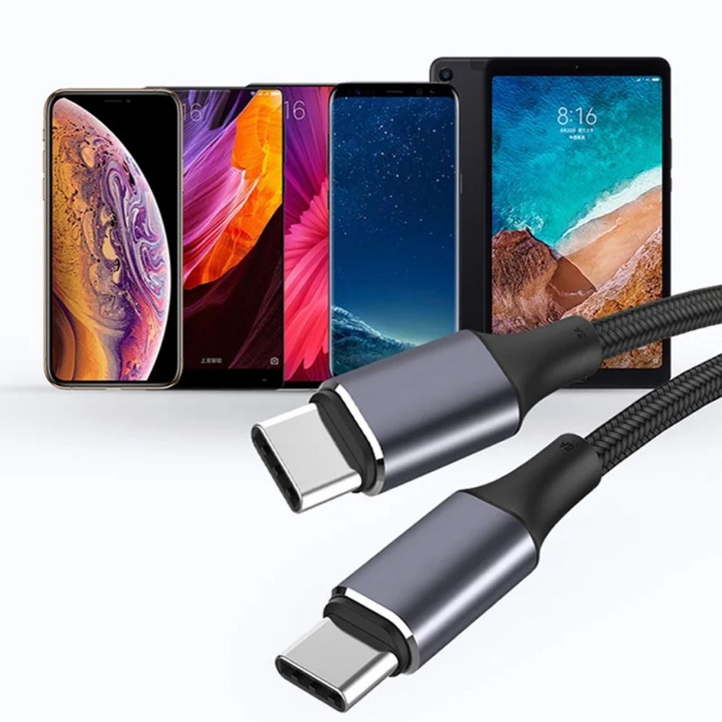Cavo di Ricarica Rapida USB-C a USB-C – 100W Potente e Durevole
