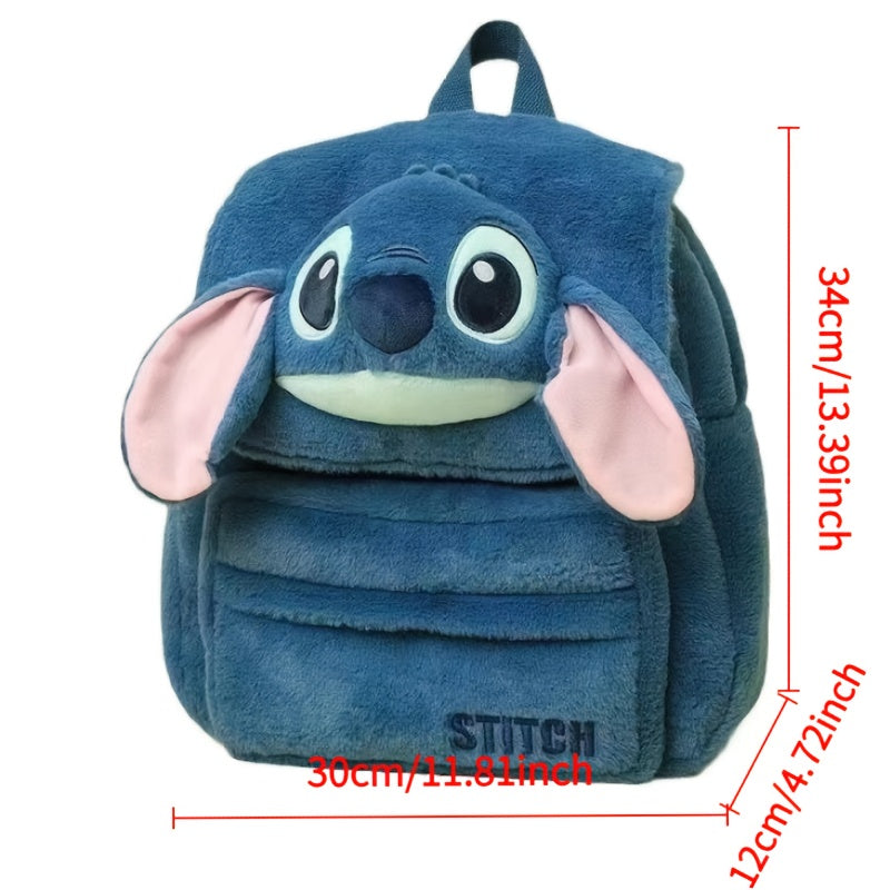 Zaino in Peluche Disney Stitch per Bambini – Carino e Resistente per Scuola e Uso Quotidiano