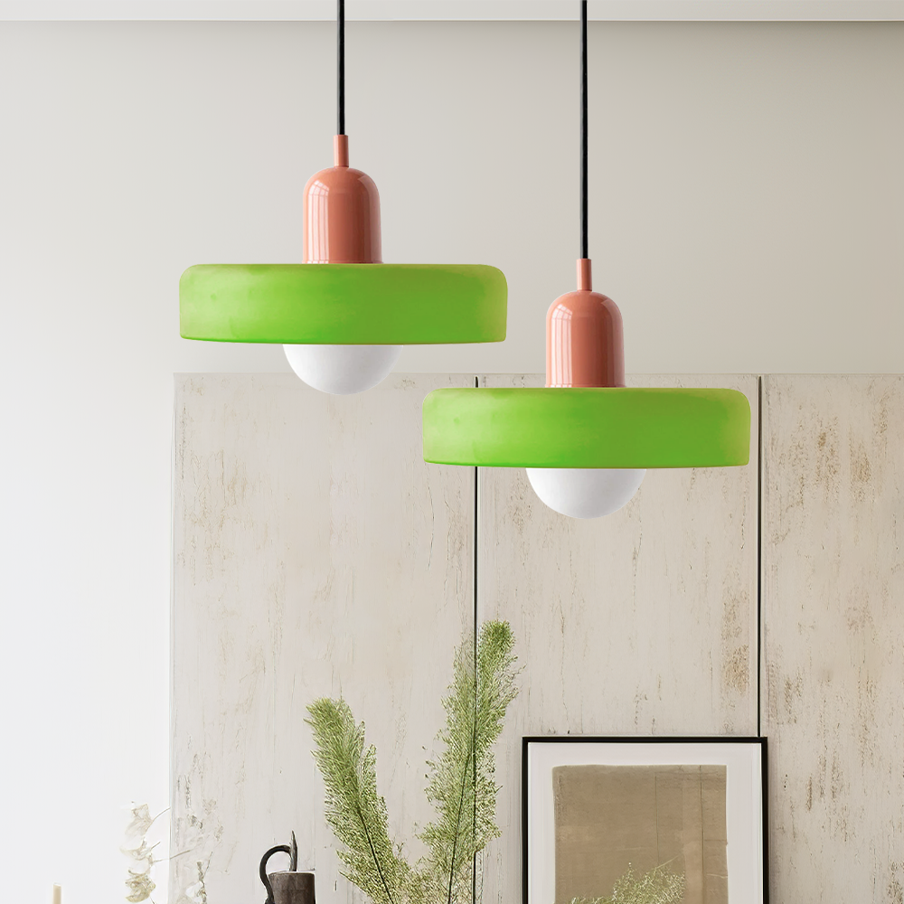 ColorLoop Pendant – Lampada a sospensione artistica in stile Bauhaus con luce calda