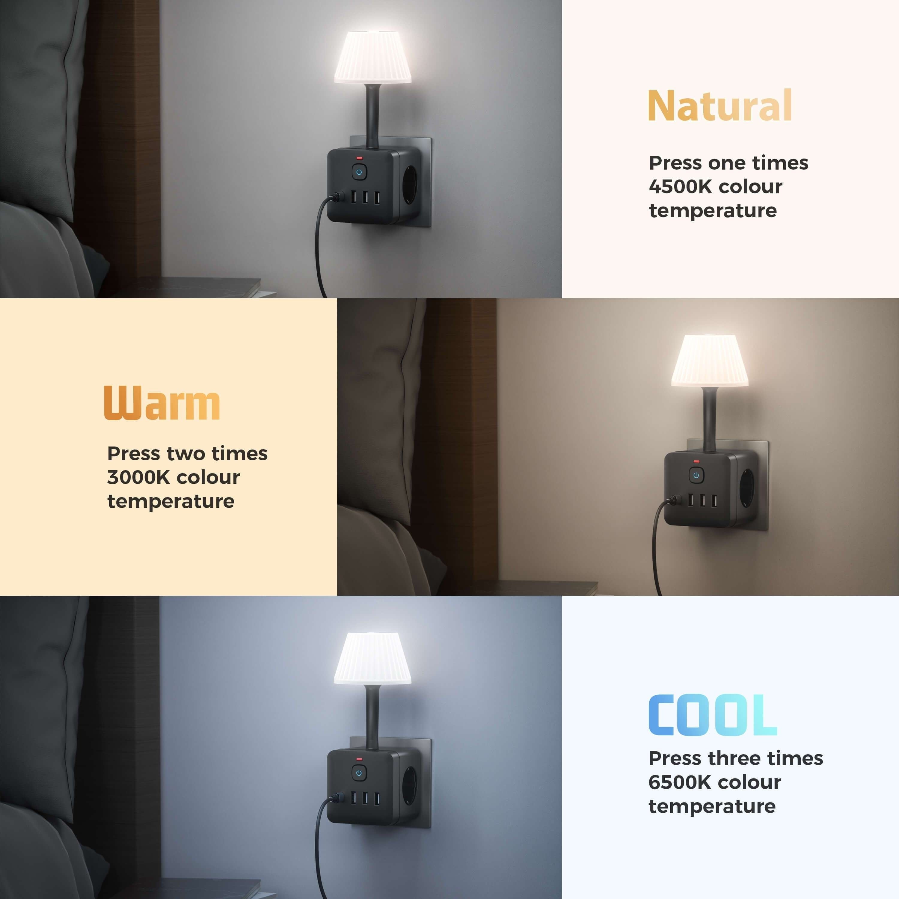 Lampada Notturna Smart 8-in-1 - Per Soluzioni Intelligenti e Illuminazione