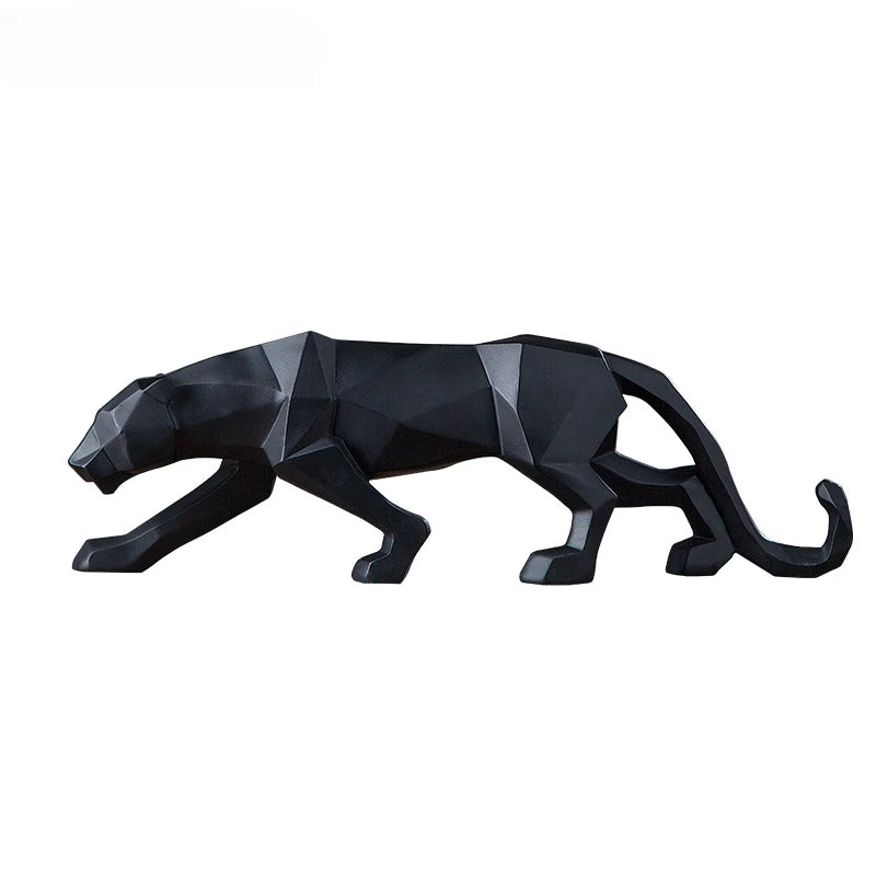 Sculture di Panther Nera e Bianca - Duo di Arte Moderna per il Tuo Interno