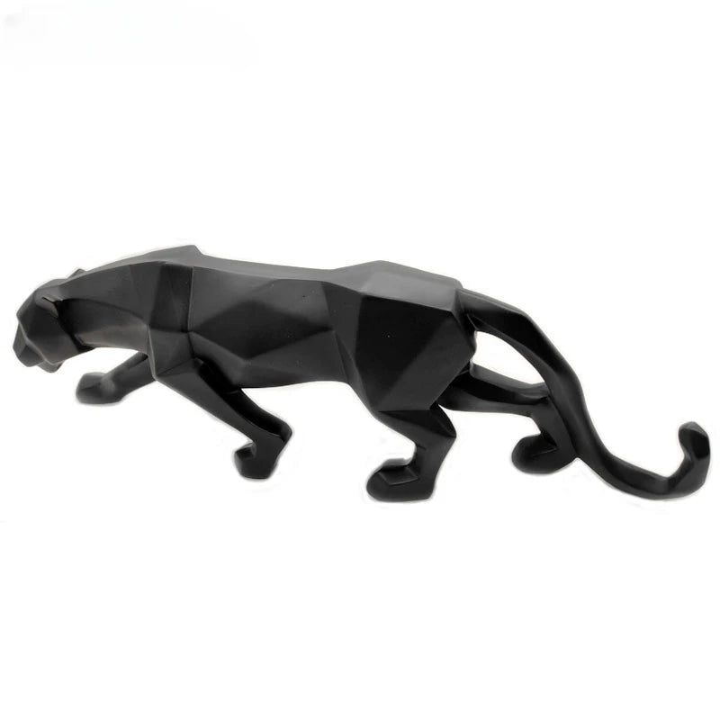 Sculture di Panther Nera e Bianca - Duo di Arte Moderna per il Tuo Interno