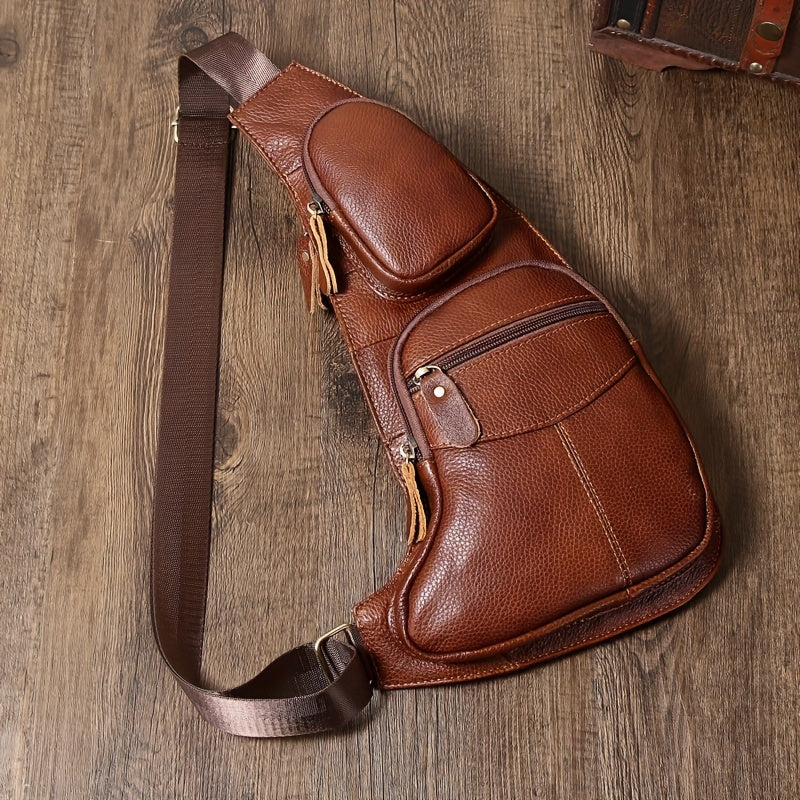 Borsa Sling Vintage Classica in Pelle – Compatta e Durevole