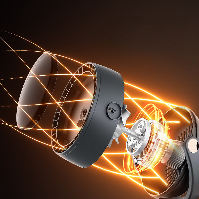 Ventilatore Portatile Senza Pale con Display Digitale – Raffreddamento Silenzioso e Ricaricabile per Interni ed Esterni