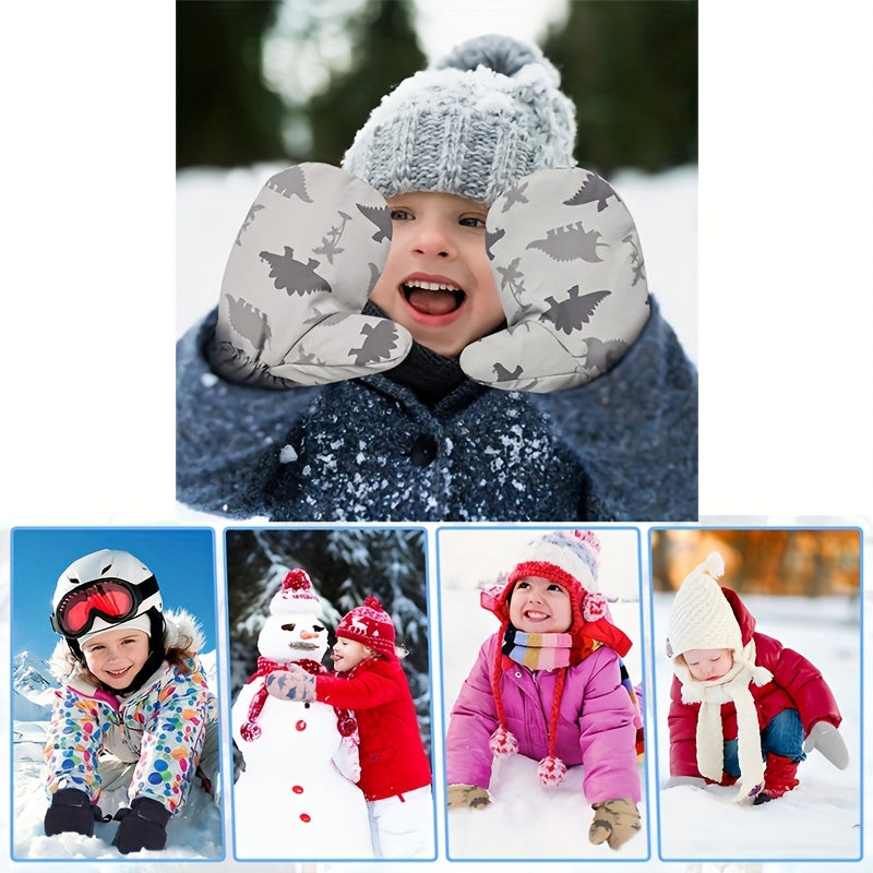 Guanti Invernali Dino per Bambini - Per Avventure Calde nella Neve