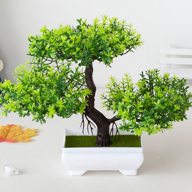 BlossomBonsai Albero Artificiale – Mini Bonsai Realistico con Fiori Rosa