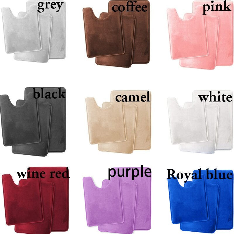 Set di Tappetini da Bagno in Morbida Schiuma Memory - Per Comfort e Lusso