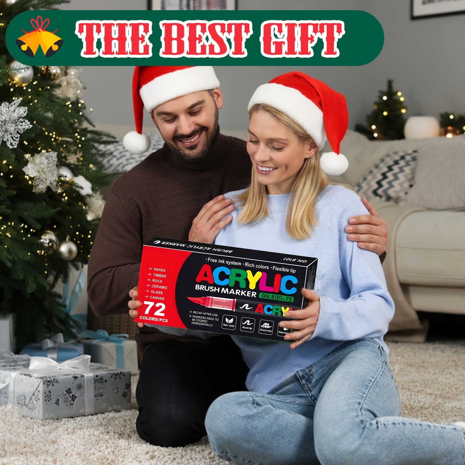 72 Colori Pennarelli Acrilici – Perfetti per Pittura Creativa su Diverse Superfici