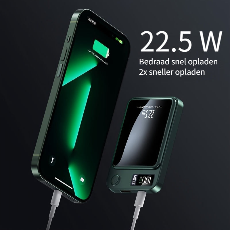 Powerbank Magnetica – Ultra Sottile con Ricarica Wireless Super Veloce