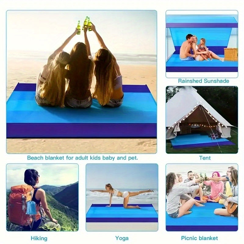 Extra Grande Coperta da Spiaggia Impermeabile - Leggera e Ideale per Uso All'Aperto