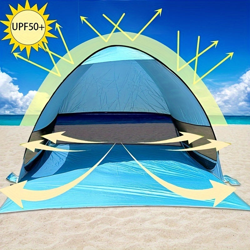 Tenda da Spiaggia Portatile per 2-3 Persone – Protezione UPF 50 e Design Leggero