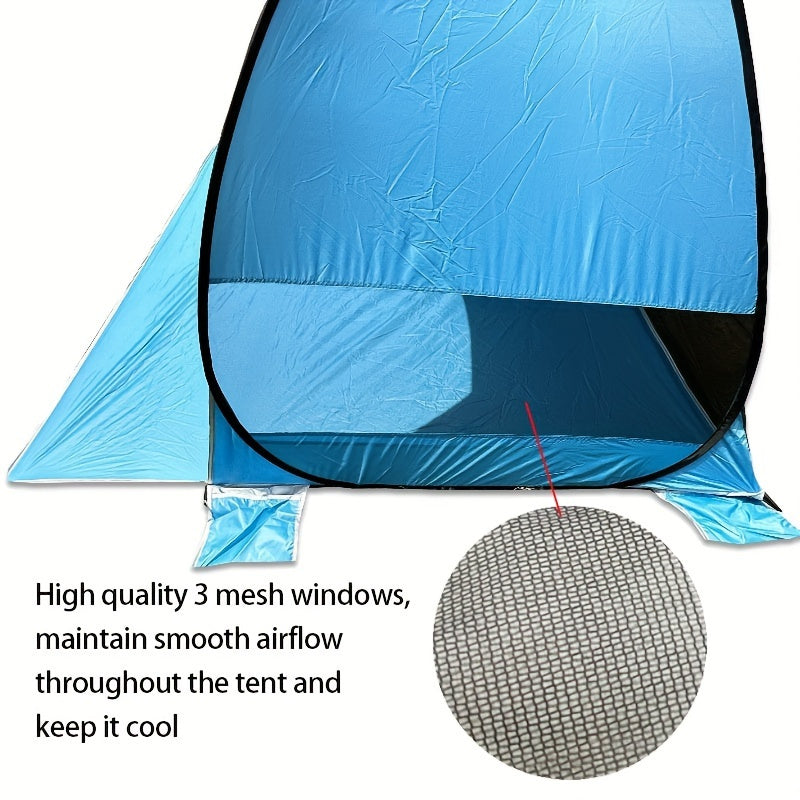 Tenda da Spiaggia Portatile per 2-3 Persone – Protezione UPF 50 e Design Leggero