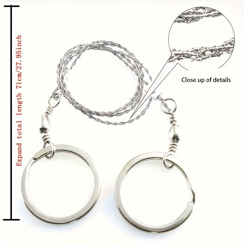 Seghetto Multifunzionale in Acciaio Inossidabile – Strumento Essenziale per la Sopravvivenza per Campeggio e Avventure all'Aperto