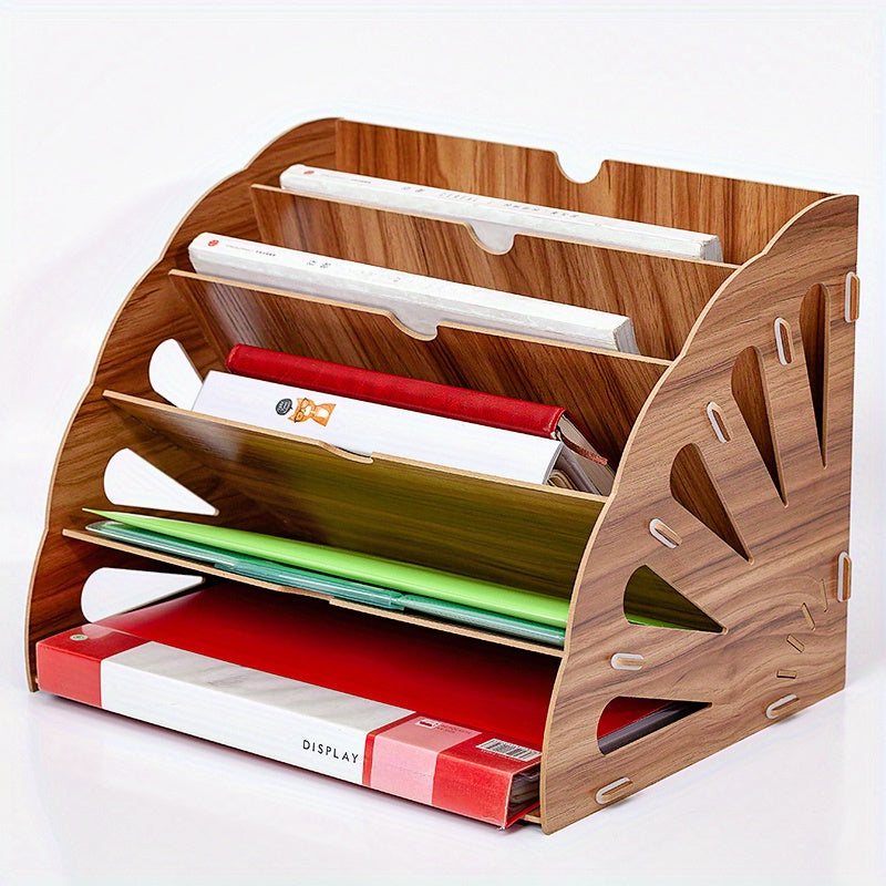 WoodFlow A4 Organizer – Stoccaggio Elegante per Ogni Scrivania