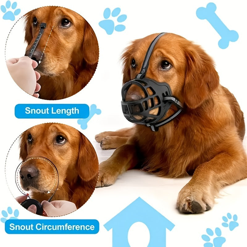 Muzzle per Cani Regolabile – Traspirante e Sicuro per Allenamento e Passeggiate