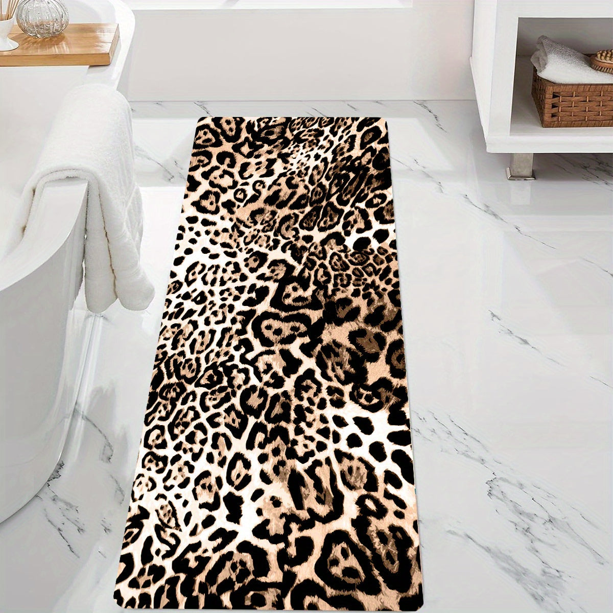 Tappetino da Bagno con Stampa Animali alla Moda - Per Comfort e Stile