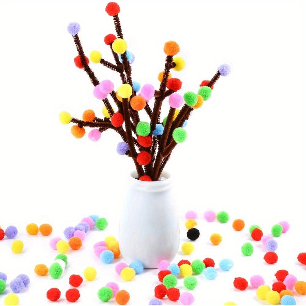 Set di Pom Pom Fai-da-te – 2000 Pezzi per Progetti Creativi
