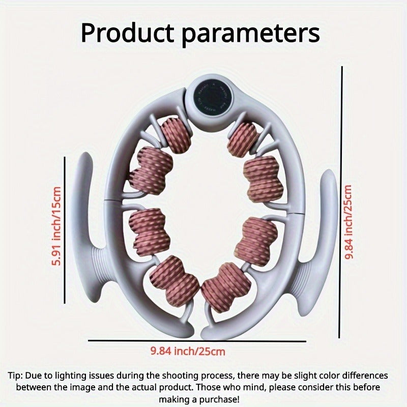 FlexiRoller 14-Ruote Rullo massaggiante – Profonda Rilassamento Muscolare con Fermapiedi
