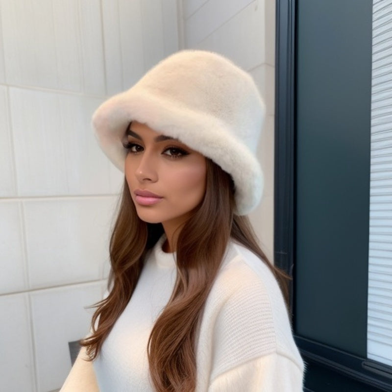Cappello Invernale Fleur – Pelliccia Sintetica di Lusso con Protezione per le Orecchie