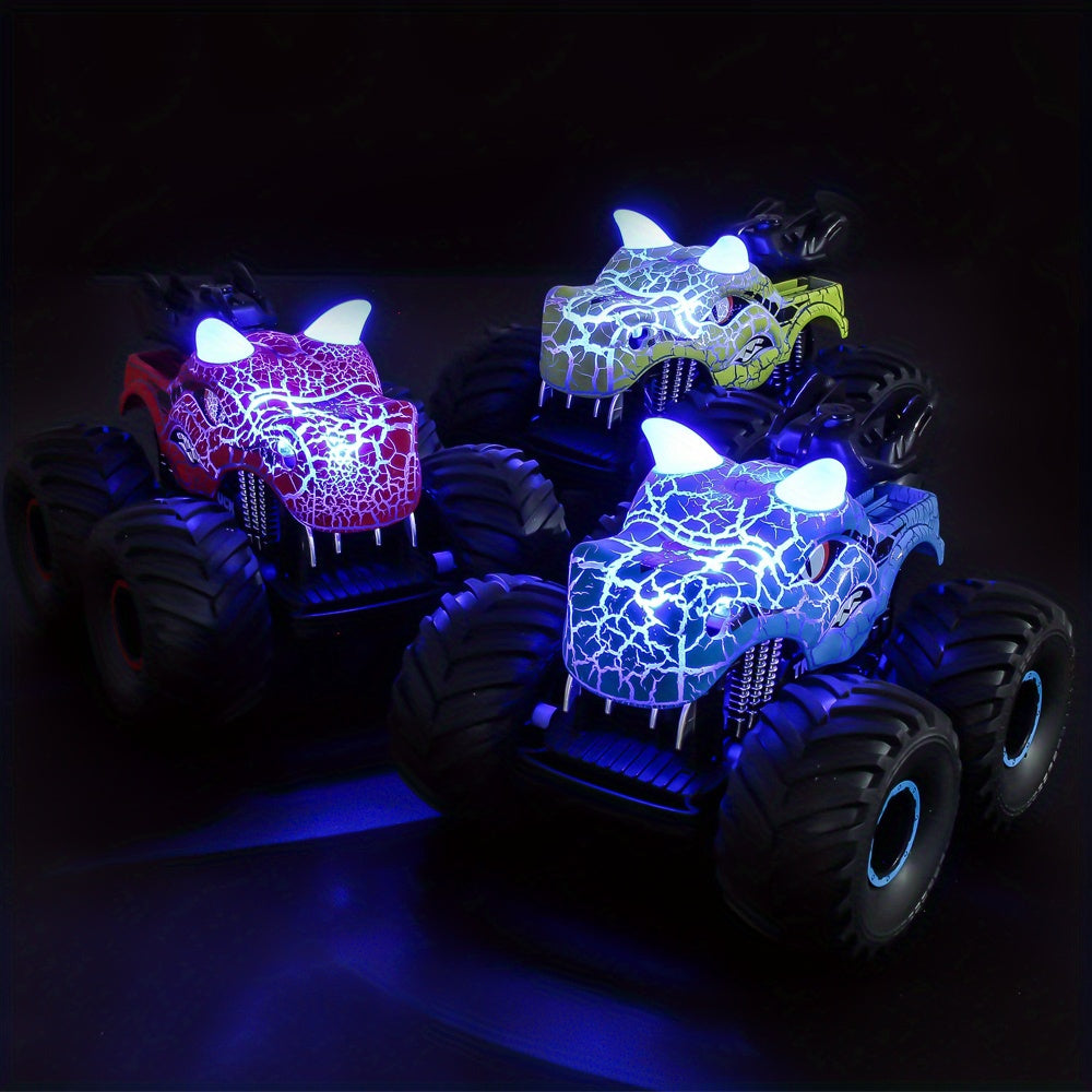 DinoBlaze Macchina acrobatica - Spettacolare Monstertruck RC con Fumo e Luce